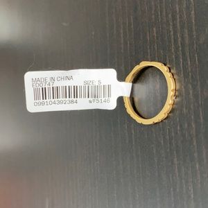 Madewell Mon Petit Notched Ring Size 5